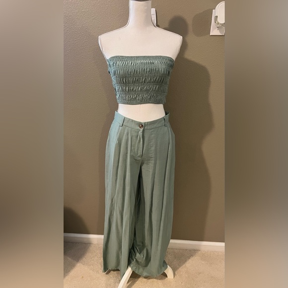 NWT tube top and bottom pants set - Picture 1 of 3